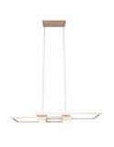 Lámpara colgante LED moderna rectangular ALBANY 37W 4300lm, 2700-6500K IP20 Café