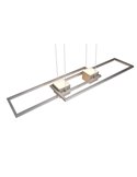 Plafonnier LED minimaliste ALBANY 37 W 4300 lm, 2700-6500 K IP20 Nickel
