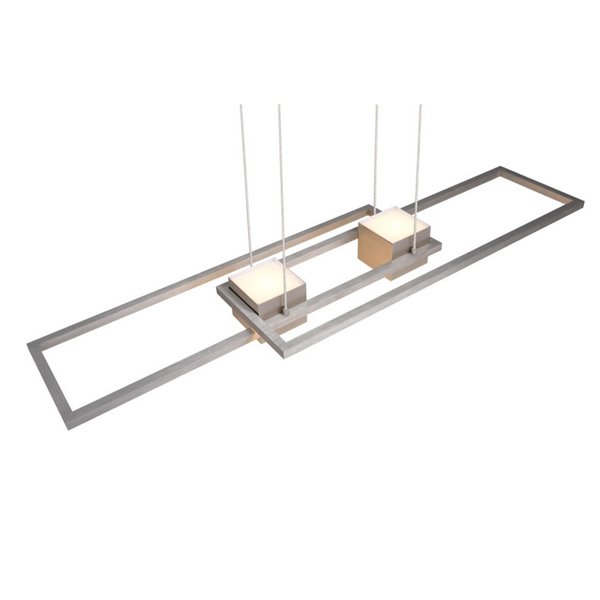 Plafonnier LED minimaliste ALBANY 37 W 4300 lm, 2700-6500 K IP20 Nickel
