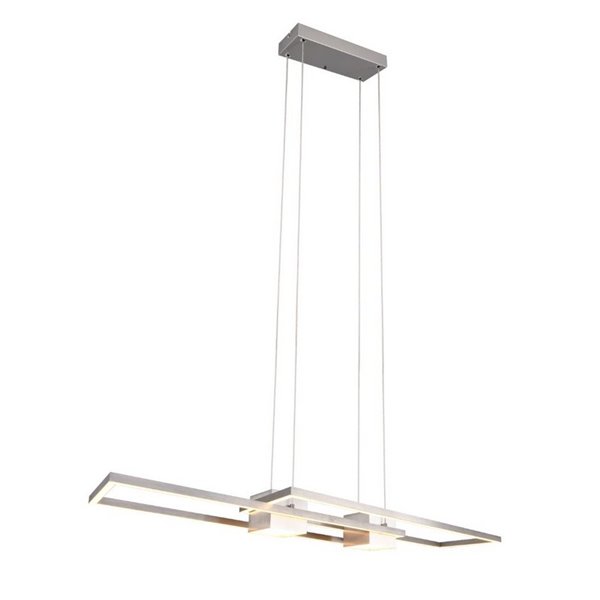 Plafonnier LED minimaliste ALBANY 37 W 4300 lm, 2700-6500 K IP20 Nickel