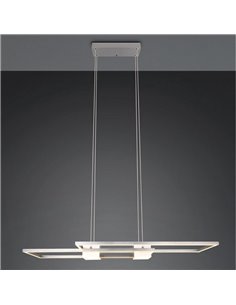 Lámpara de techo LED minimalista ALBANY 37W 4300lm, 2700-6500K IP20 Níquel 2