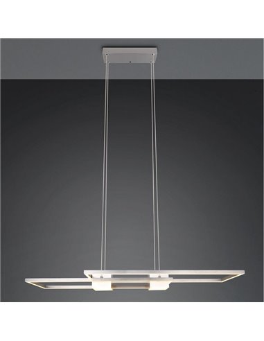 Luminária de teto LED minimalista ALBANY 37W 4300lm, 2700-6500K IP20 Níquel