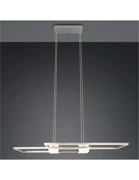Plafonnier LED minimaliste ALBANY 37 W 4300 lm, 2700-6500 K IP20 Nickel