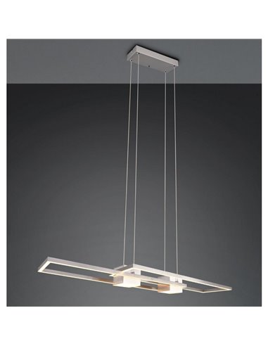 Plafonnier LED minimaliste ALBANY 37 W 4300 lm, 2700-6500 K IP20 Nickel