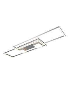 Plafonnier LED ALBANY, rectangulaire, 37 W, 4 300 lm, 2 700-6 500 K, IP20, nickel