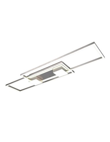 Plafón de techo LED ALBANY rectangular 37W 4300lm, 2700 - 6500K IP20 Níquel