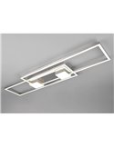 Plafón de techo LED ALBANY rectangular 37W 4300lm, 2700 - 6500K IP20 Níquel