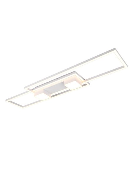 Plafón de techo LED ALBANY rectangular 37W 4300lm, 2700 - 6500K IP20 Blanco