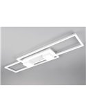 Plafonnier LED ALBANY, rectangulaire, 37 W, 4 300 lm, 2 700-6 500 K, IP20, blanc
