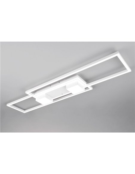 Plafón de techo LED ALBANY rectangular 37W 4300lm, 2700 - 6500K IP20 Blanco