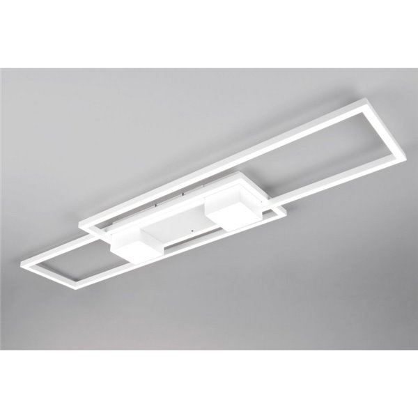 Plafón de techo LED ALBANY rectangular 37W 4300lm, 2700 - 6500K IP20 Blanco