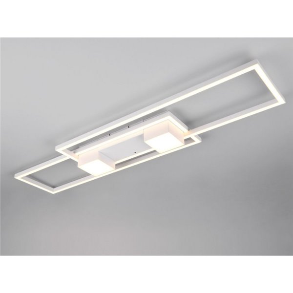 Plafón de techo LED ALBANY rectangular 37W 4300lm, 2700 - 6500K IP20 Blanco