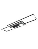 Luminária de teto LED retangular ALBANY 37W 4300lm, 2700-6500K IP20 Preta
