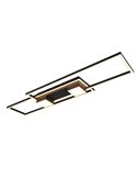 Plafón LED de techo rectangular ALBANY 37W 4300lm, 2700 - 6500K IP20 Negro