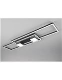 Plafón LED de techo rectangular ALBANY 37W 4300lm, 2700 - 6500K IP20 Negro