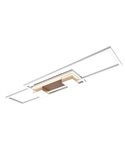 Plafón de techo LED rectangular ALBANY 37W 4300lm, 2700 - 6500K IP20 Café