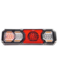 Piloto trasero LED con intermitente dinámico y luz de matrícula inferior con logo retroiluminado F1, AR, S1, 2aD, R1, L, IIIA