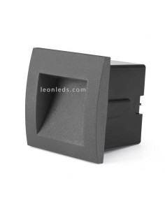 Empotrable LED Exterior cuadrado Gris Sedna 1 | Baliza LED empotrable cuadrada moderna | LeonLeds Iluminación 2
