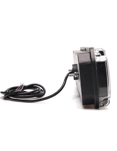 Piloto trasero LED con intermitente dinámico y luz de matrícula inferior con logo retroiluminado F1, AR, S1, 2aD, R1, L, IIIA