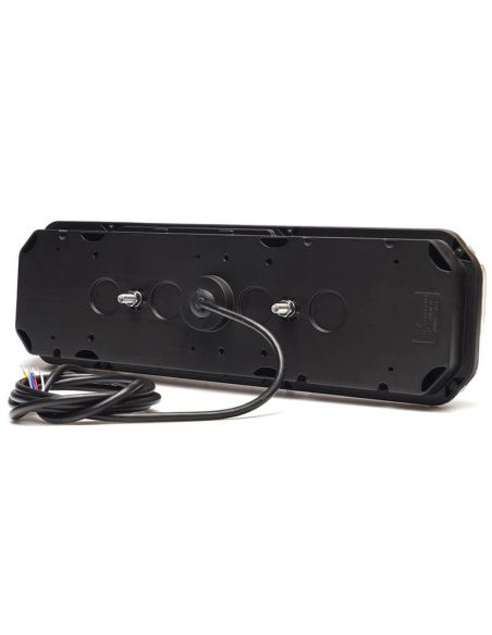 Piloto trasero LED con intermitente dinámico y luz de matrícula inferior con logo retroiluminado F1, AR, S1, 2aD, R1, L, IIIA