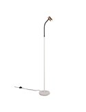Lámpara de pie TARYN foco orientable, interruptor de pie, bombilla excl. 1x GU10 max. 5W IP20 Café