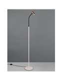 Lámpara de pie TARYN foco orientable, interruptor de pie, bombilla excl. 1x GU10 max. 5W IP20 Café