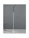 Lámpara de pie TARYN foco orientable, interruptor de pie, bombilla excl. 1x GU10 max. 5W IP20 Café