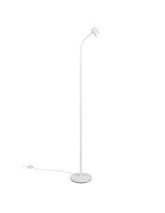 TARYN Stehleuchte, 133,5 cm, verstellbarer Spot (Leuchtmittel nicht enthalten), 1x GU10, max. 5 W, Schutzart IP20, Weiß