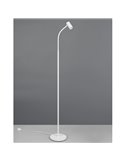 Lámpara de pie TARYN 133,5cm foco orientable bombilla excl. 1x GU10 max. 5W IP20 Blanco