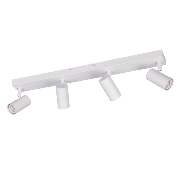 Regleta de 4 focos de techo TARYN bombilla excl. 4x GU10 max. 5W IP20 Blanco