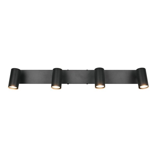 Réglette de plafond TARYN à 4 spots, ampoules non incluses, 4 x GU10 max. 5 W, IP20, noire