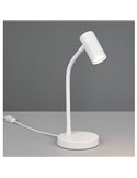 Lámpara de sobremesa TARYN, foco orientable bombilla excl. 1x GU10 max. 5W IP20 Blanco