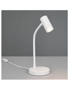 Luminária de mesa TARYN, com foco ajustável, lâmpada não incluída. 1x GU10 máx. 5W IP20 Branca 2