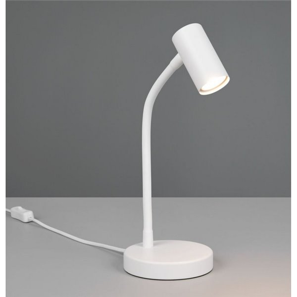 Lámpara de sobremesa TARYN, foco orientable bombilla excl. 1x GU10 max. 5W IP20 Blanco