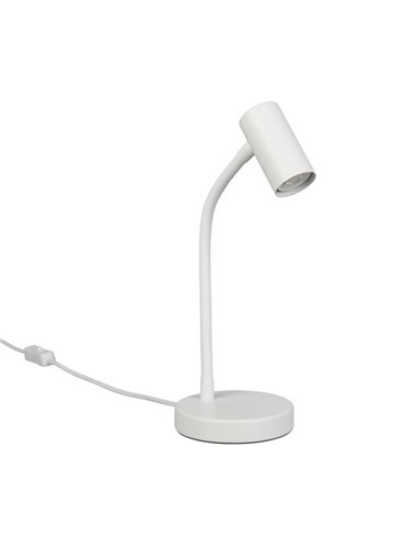 Lámpara de sobremesa TARYN, foco orientable bombilla excl. 1x GU10 max. 5W IP20 Blanco