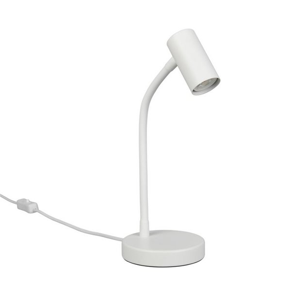 Lámpara de sobremesa TARYN, foco orientable bombilla excl. 1x GU10 max. 5W IP20 Blanco
