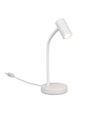 Lámpara de sobremesa TARYN, foco orientable bombilla excl. 1x GU10 max. 5W IP20 Blanco