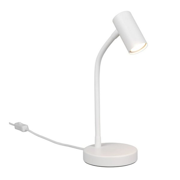 Lámpara de sobremesa TARYN, foco orientable bombilla excl. 1x GU10 max. 5W IP20 Blanco