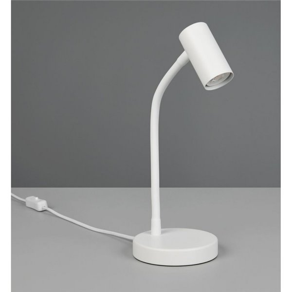 Lámpara de sobremesa TARYN, foco orientable bombilla excl. 1x GU10 max. 5W IP20 Blanco