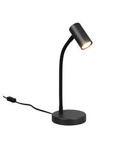 Luminária de mesa TARYN, com foco ajustável, lâmpada não incluída. 1x GU10 máx. 5W IP20 Preta