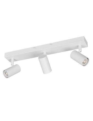 Réglette de plafond TARYN à 3 LED, ampoules non incluses, 3 x GU10 max. 5 W IP20 Blanc
