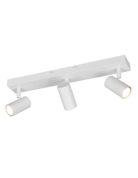 Réglette de plafond TARYN à 3 LED, ampoules non incluses, 3 x GU10 max. 5 W IP20 Blanc