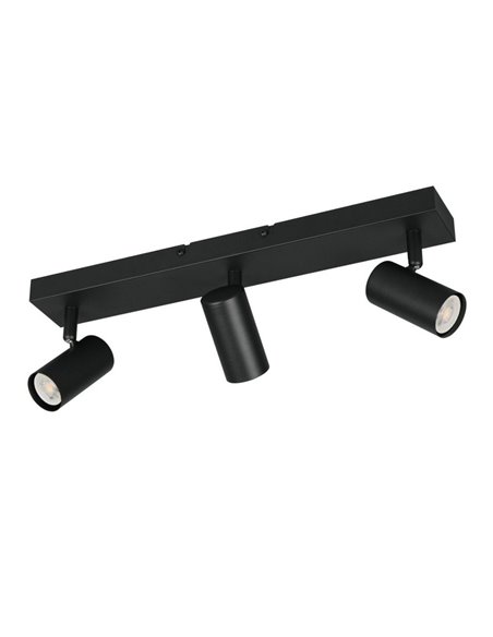 TARYN 3-flammige Deckenleuchte, Leuchtmittel nicht enthalten, 3 x GU10 max. 5 W, Schutzart IP20, Farbe: Kaffee