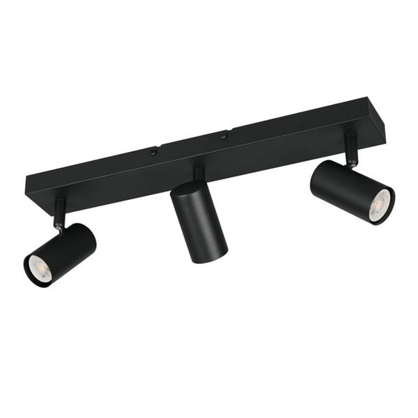 Regleta de 3 focos de techo TARYN bombilla excl. 3x GU10 max. 5W IP20 Café