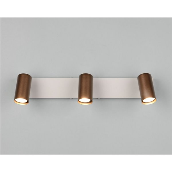 Luminária de teto TARYN com 3 lâmpadas (não inclusas), 3x GU10 máx. 5W, IP20, preta.