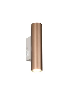 Aplique de pared TARYN alargado bombillas excl. 2x GU10 max. 5W IP20 Café