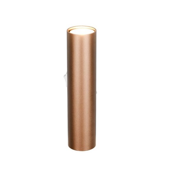 Aplique de pared TARYN alargado bombillas excl. 2x GU10 max. 5W IP20 Café