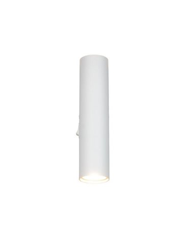 Aplique de pared TARYN alargado bombillas excl. 2x GU10 max. 5W IP20 Blanco
