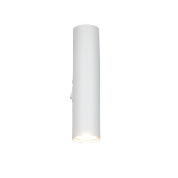 Aplique de pared TARYN alargado bombillas excl. 2x GU10 max. 5W IP20 Blanco