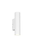 Aplique de pared TARYN alargado bombillas excl. 2x GU10 max. 5W IP20 Blanco